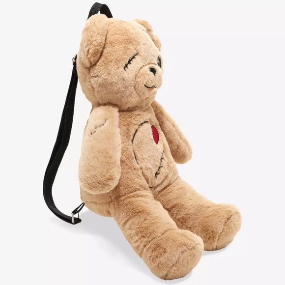 Hot Topic Zombie Teddy Bear Plush Mini Backpack - Picture 2 of 10